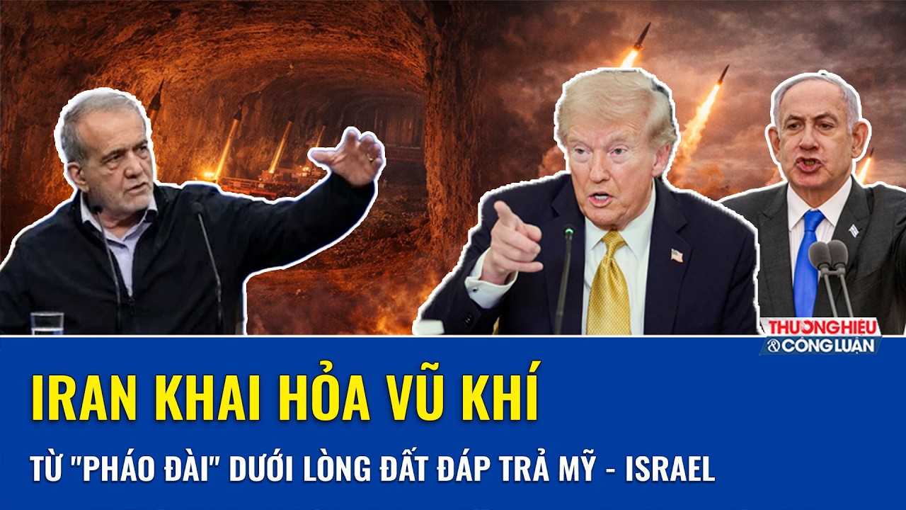 Iran phô diễn “pháo đài ngầm” chứa vũ khí, khai hỏa tên lửa từ dưới lòng đất đáp trả Mỹ - Israel