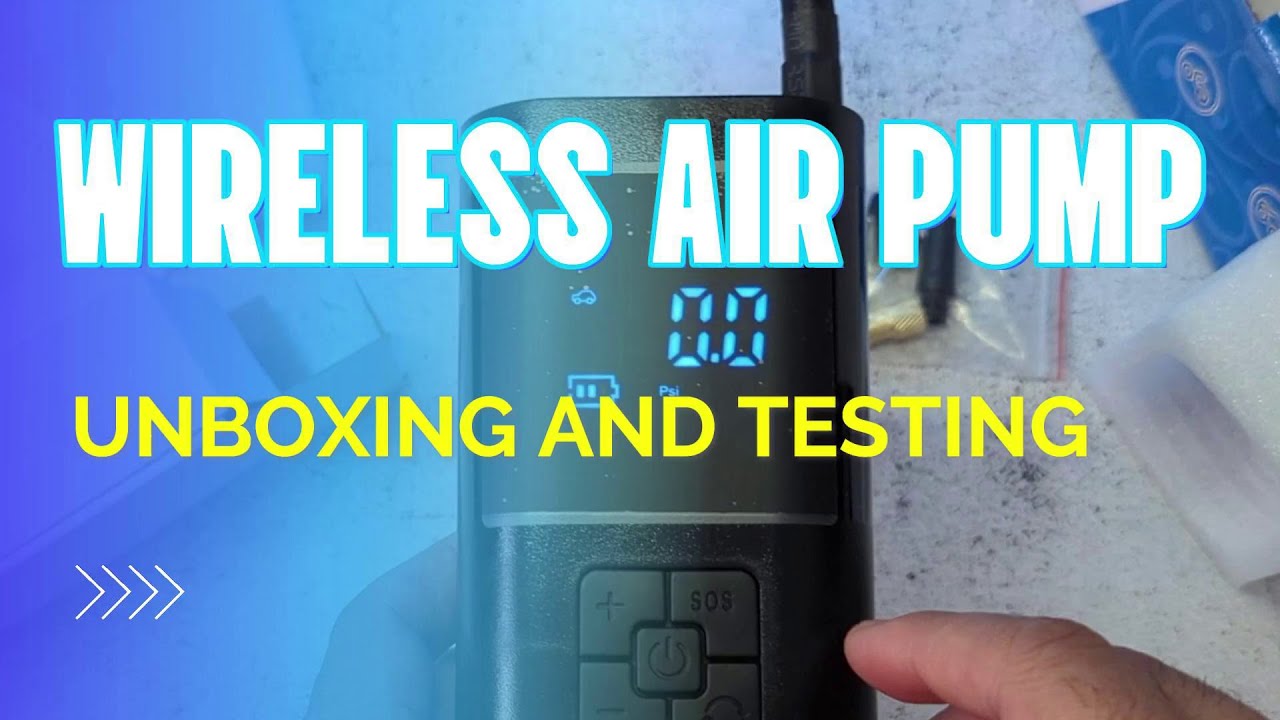 HOW TO USE THE WIRELESS AIR PUMP AND UNBOXING