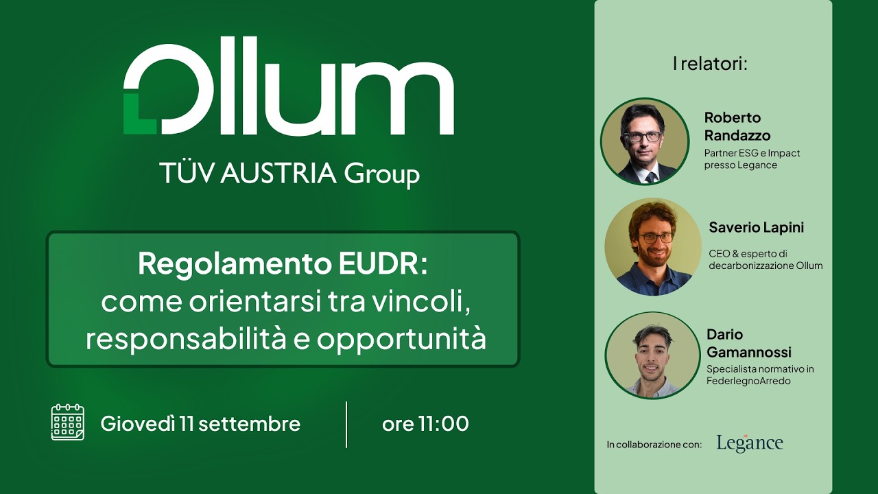 Regolamento EUDR come orientarsi tra vincoli, responsabilità e opportunità