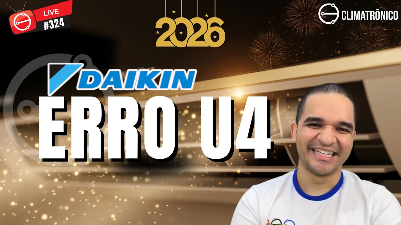AR CONDICIONADO DAIKIN ERRO U4 | VIDEO AULA#324