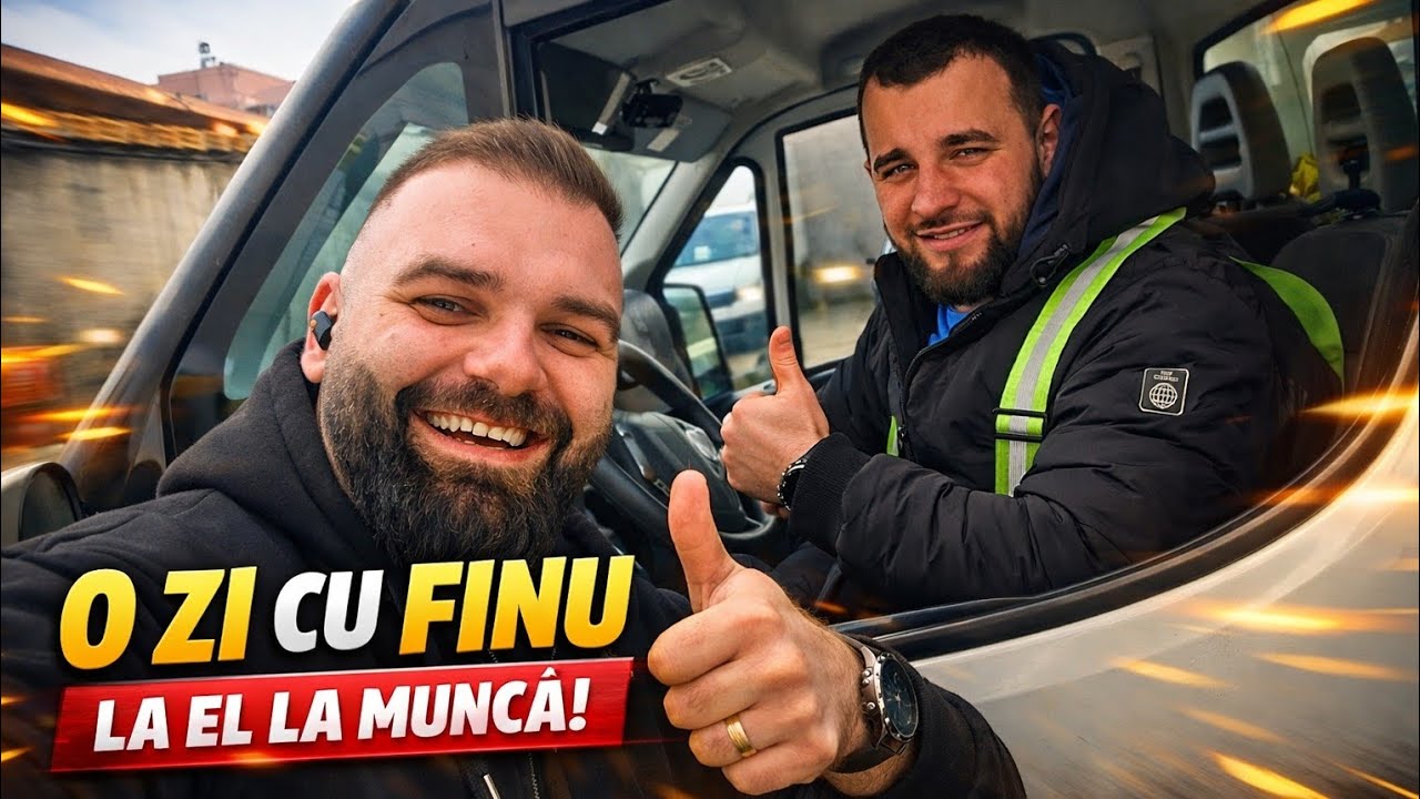 Am mers cu finu la muncă pentru o zi! 🚐 (M-A MUNCIT RAU DE TOT)