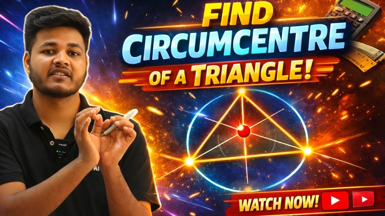 Circumcentre of a Triangle | Find the co-ordinate of the circumcentre of ΔABC. #10thclass #10th