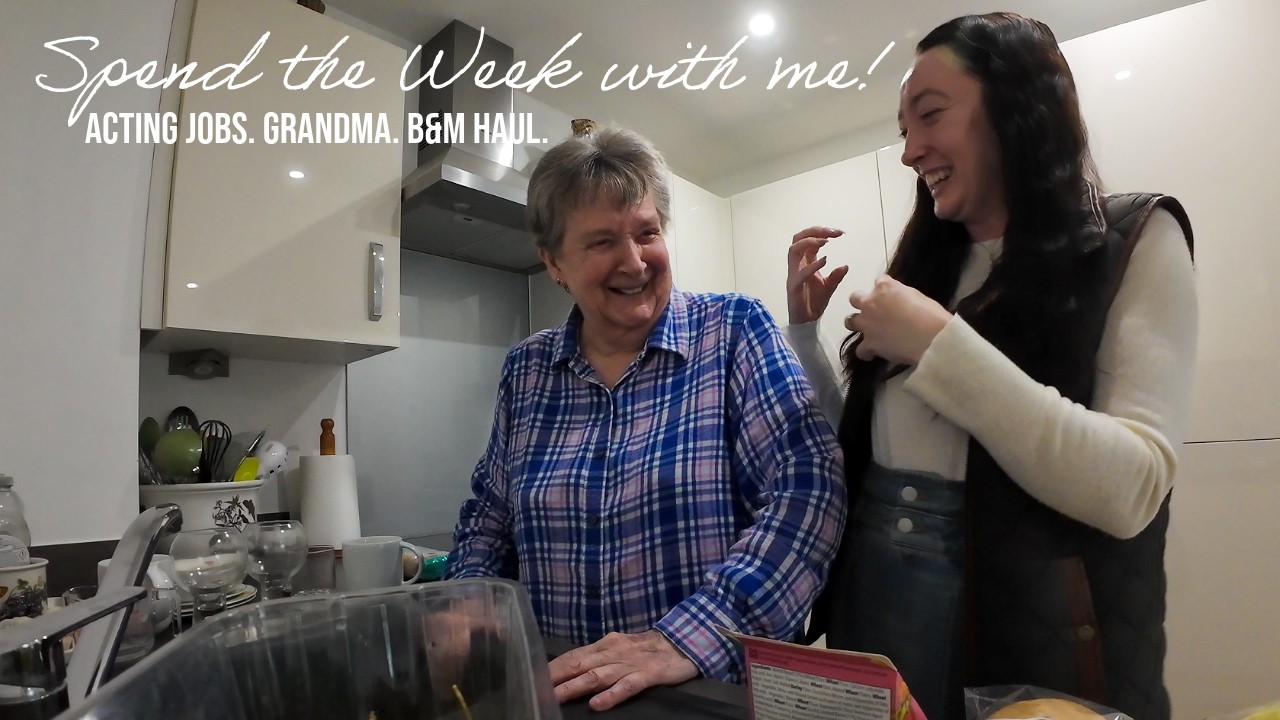 A Week of Acting Jobs, Grandma Visits, B&M Hauls and Work! | Weekly Vlog | Cozy Vlog