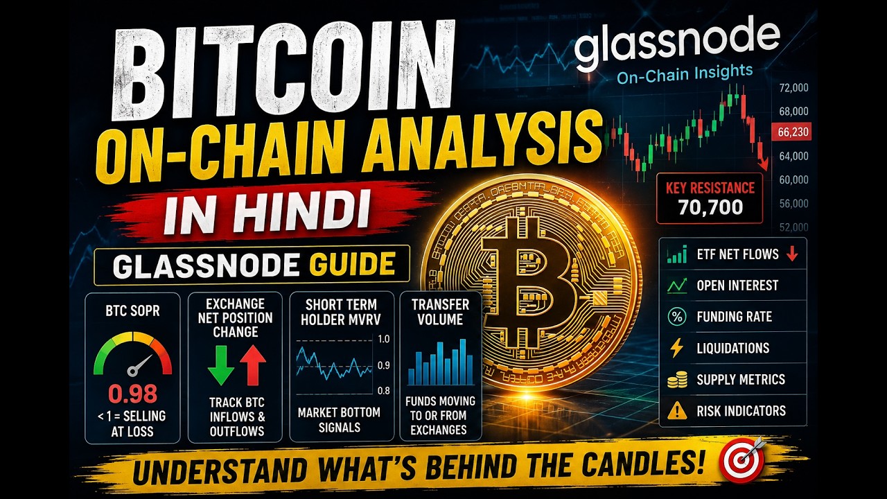 Bitcoin On-Chain Analysis In Hindi | Glassnode, SOPR, MVRV & Key BTC Metrics