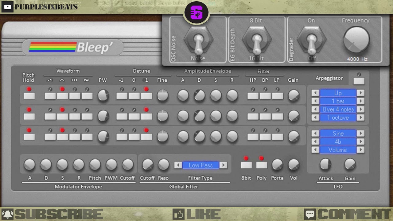 🤖 Bleep || Free 8 bit VST Plugin || Synthesizer