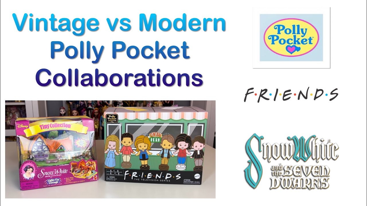 Adult Collector Review of Vintage Polly Pocket Snow White Cottage vs Friends Central Perk