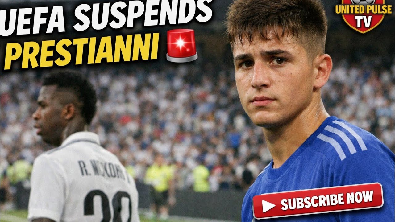 🚨UEFA SUSPENDS PRESTIANNI! VINICIUS JR INCIDENT SHOCKS EUROPE! #manchesterunited #fifa