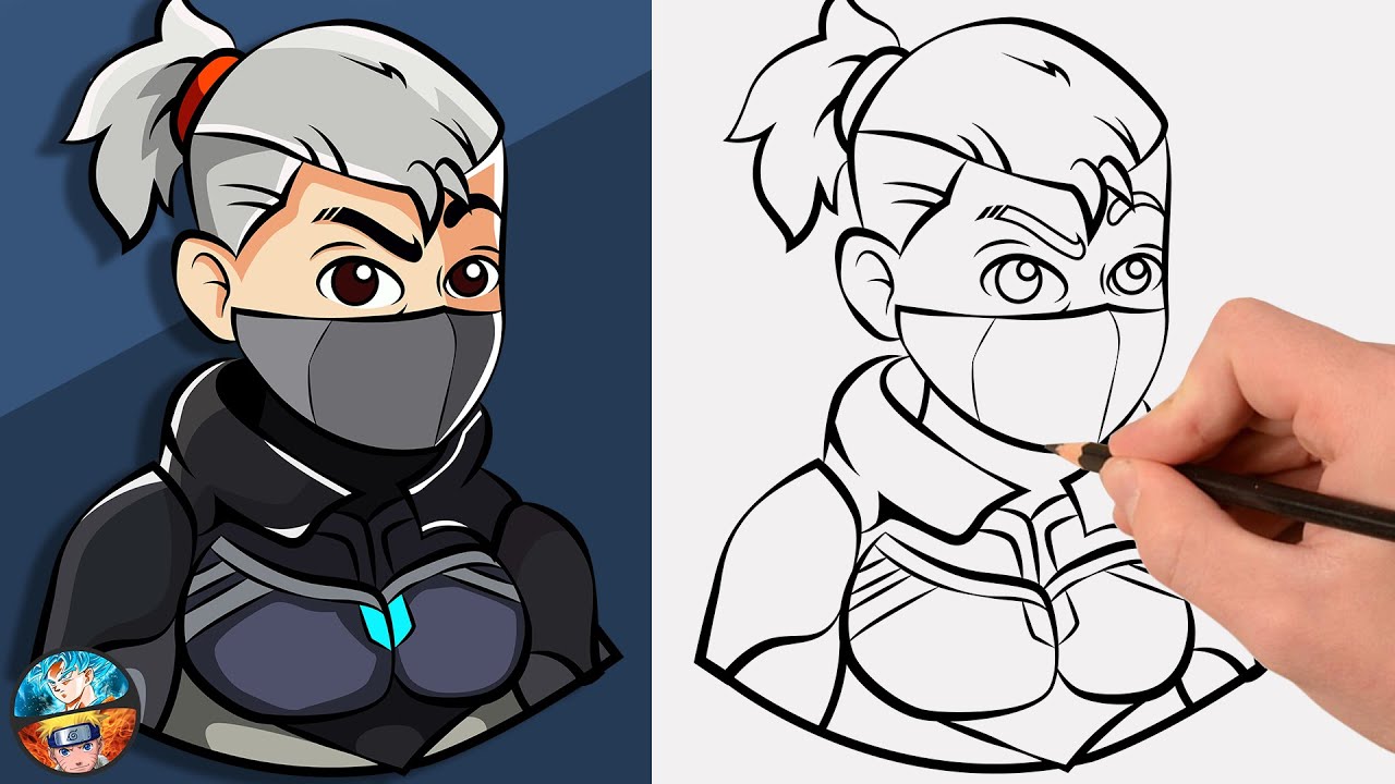 COMO DIBUJAR CARTOON DE FREE FIRE SKIN ( DIBUJAR RÁPIDO FF NO TIENE SECRETO ) dibujos