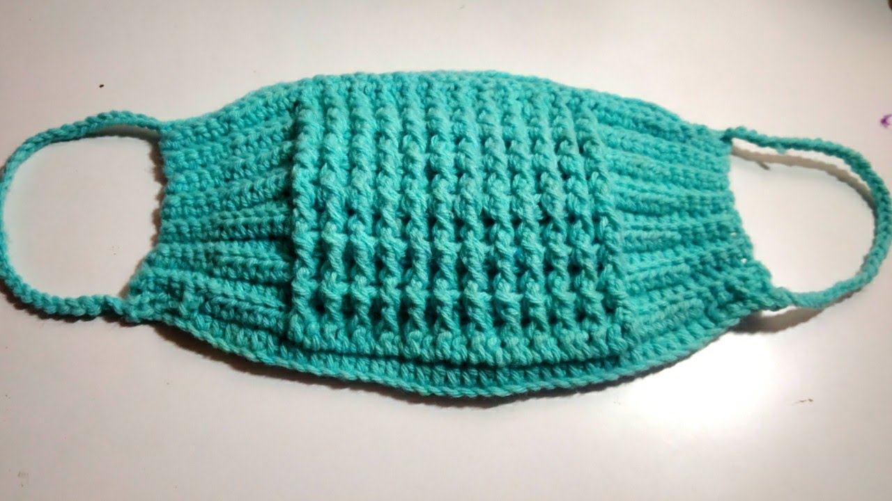 How to Crochet Quick and Easy Face Mask #crochettutorial #crochetfacemask #crochetmask #71