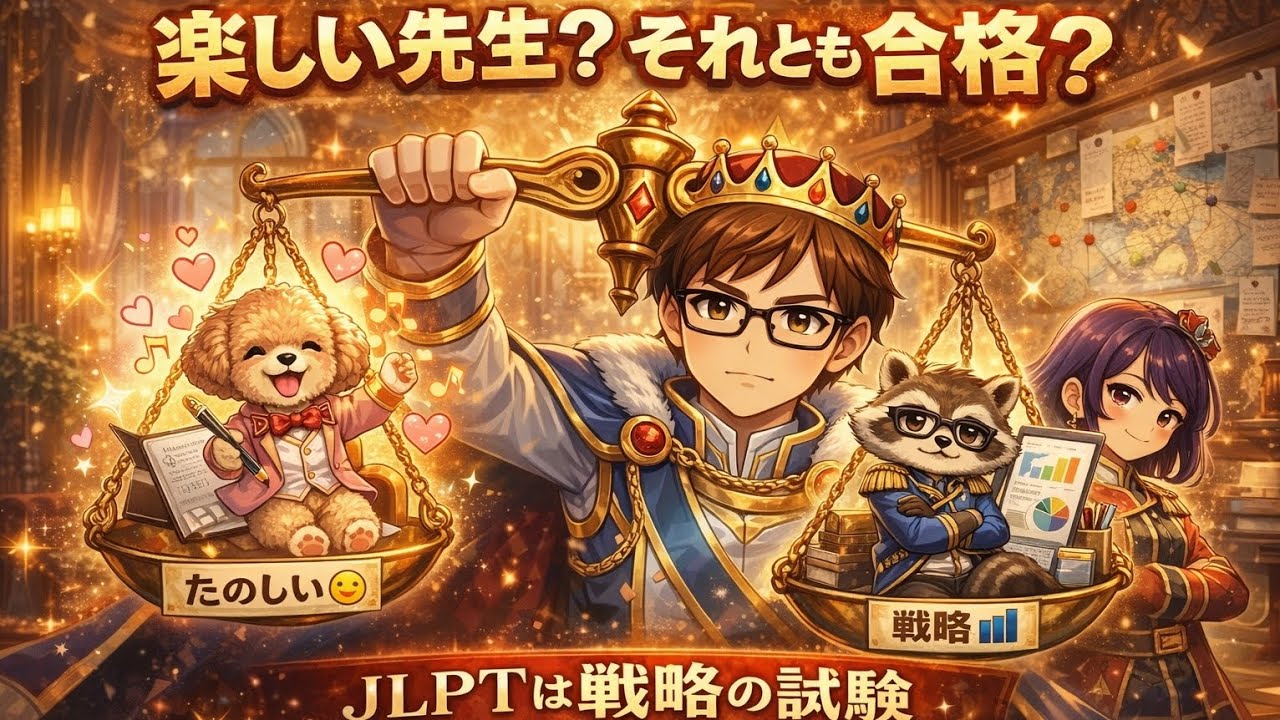楽しい先生？それとも合格？｜JLPTは戦略の試験
