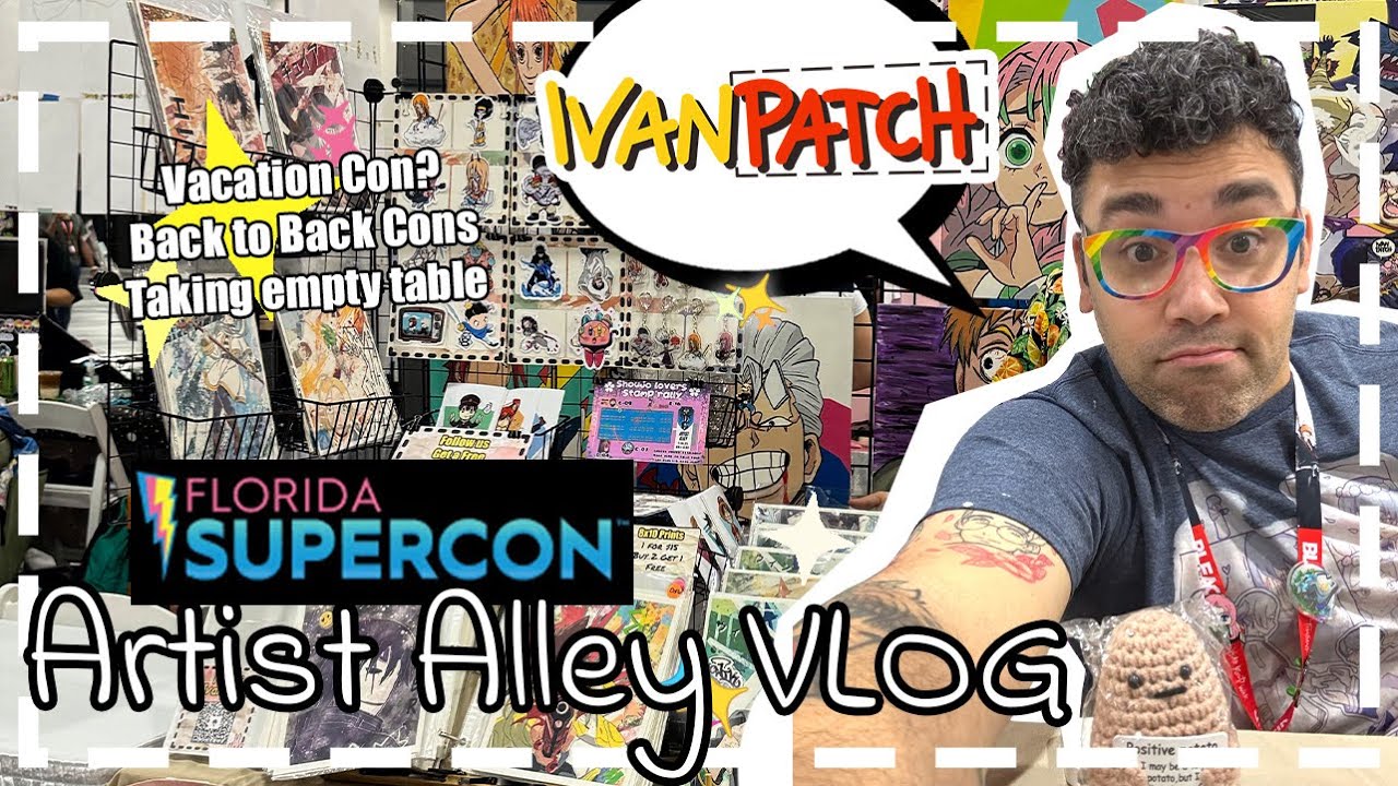 Taking on Back to Back Conventions as an Artist! 🌅Florida Supercon Artist Alley