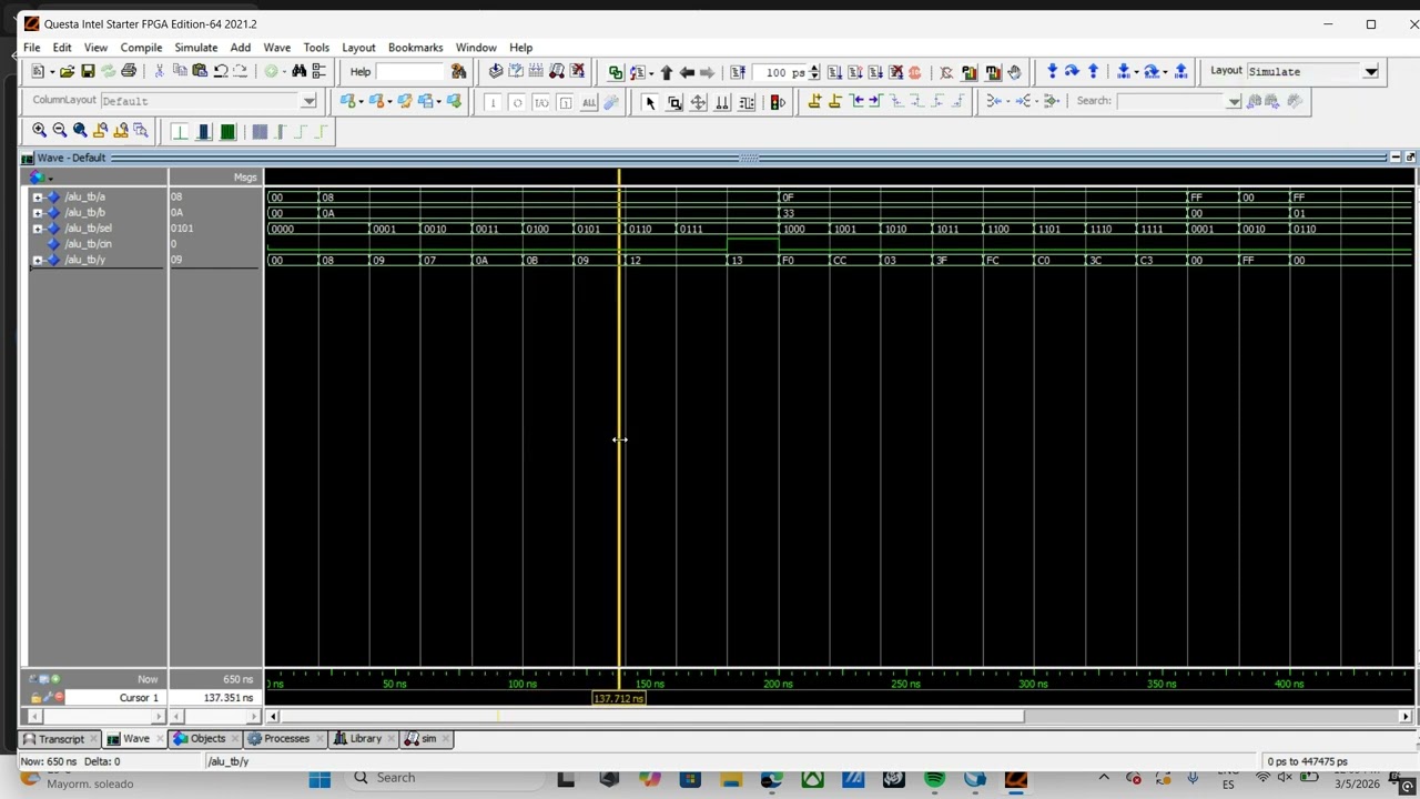 Quartus Waves