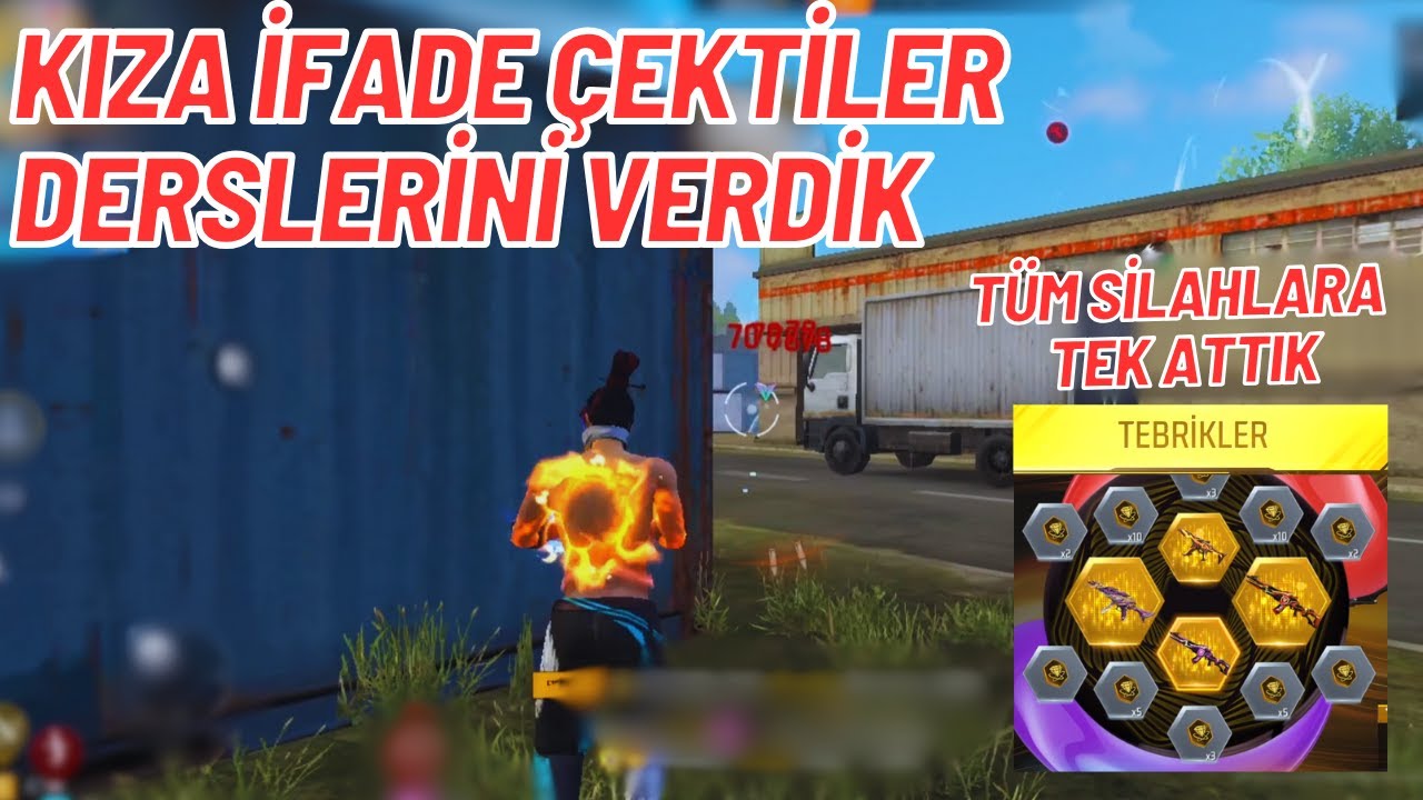 KIZA İFADE ÇEKEN EKİBE DERSİNİ VERDİK l SİLAHLAR TEK ÇEVİRMEDE ÇIKTI l #freefire  #freefireshorts