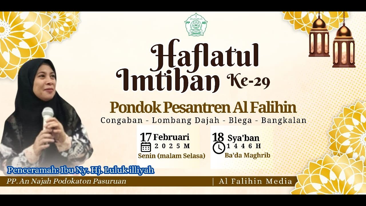 Live HAFLAHTUL IMTIHAN ke 29 PP AL FALIHIN Blega Bangkalan 17 feb 2025