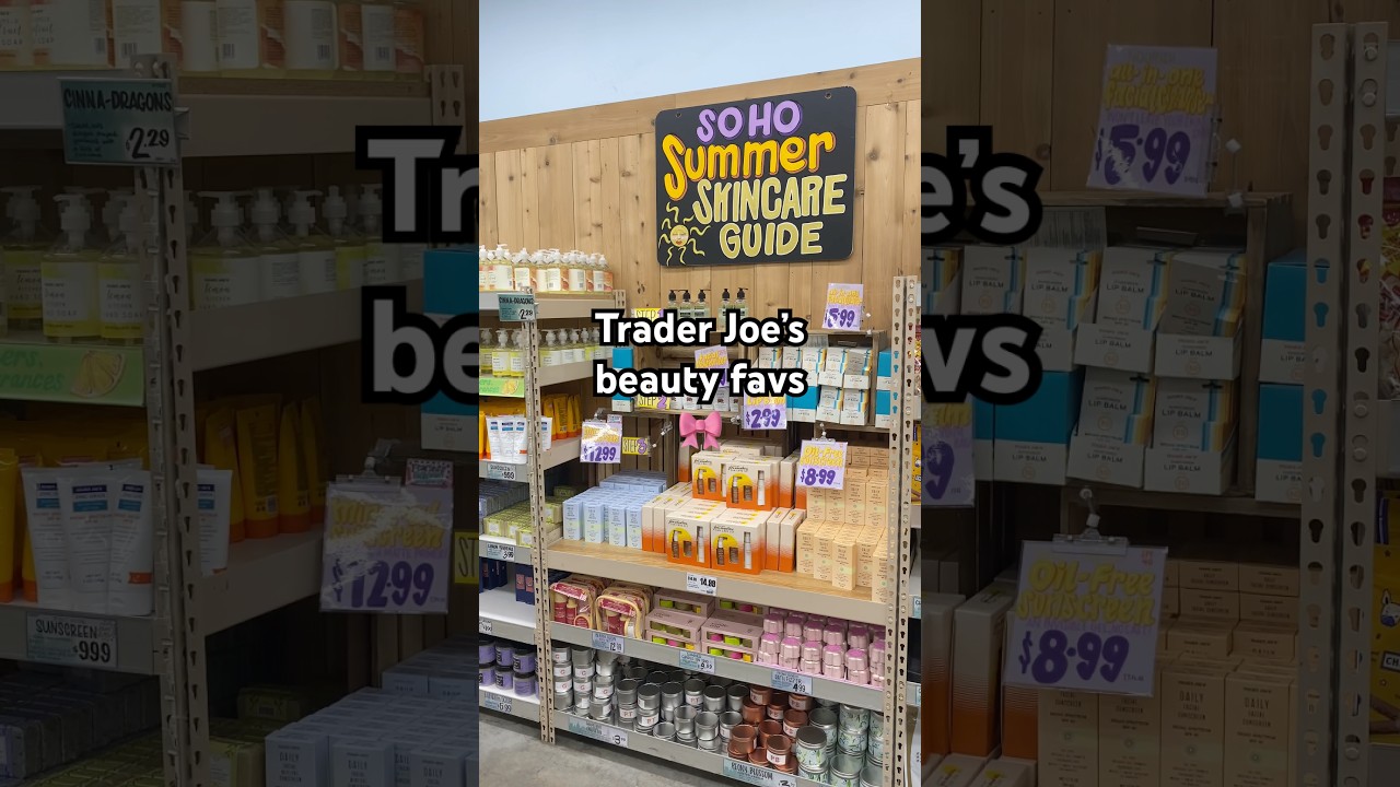 beauty favs at Trader Joe&rsquo;s #traderjoes #skincare #beauty #makeup #skincareroutine #haul #beautytips