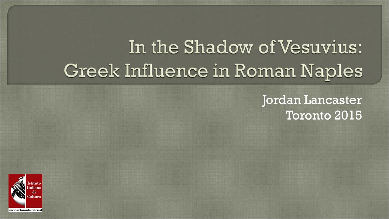 GREEK INSPIRATION IN ROMAN NAPLES
