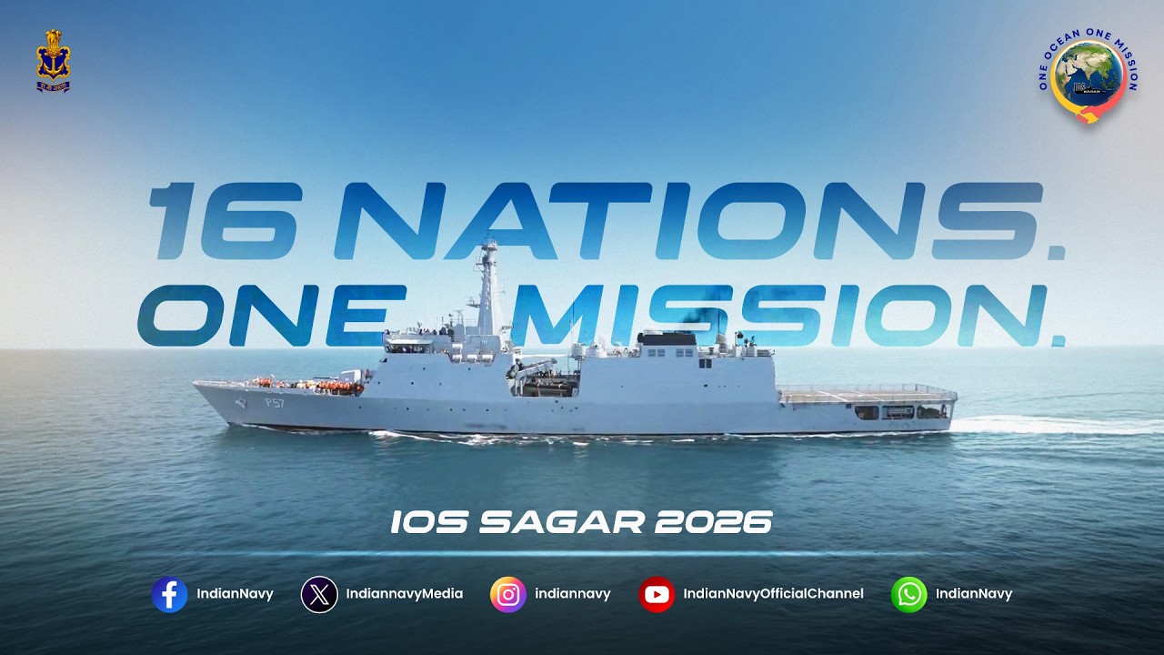 #IOS_SAGAR26 - Экипаж из 16 стран готовится отправиться в плавание в составе #ИндийскогоВМС как е...