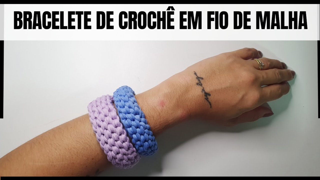 Faça e venda muito, bracelete de crochê - Vídeo Aula