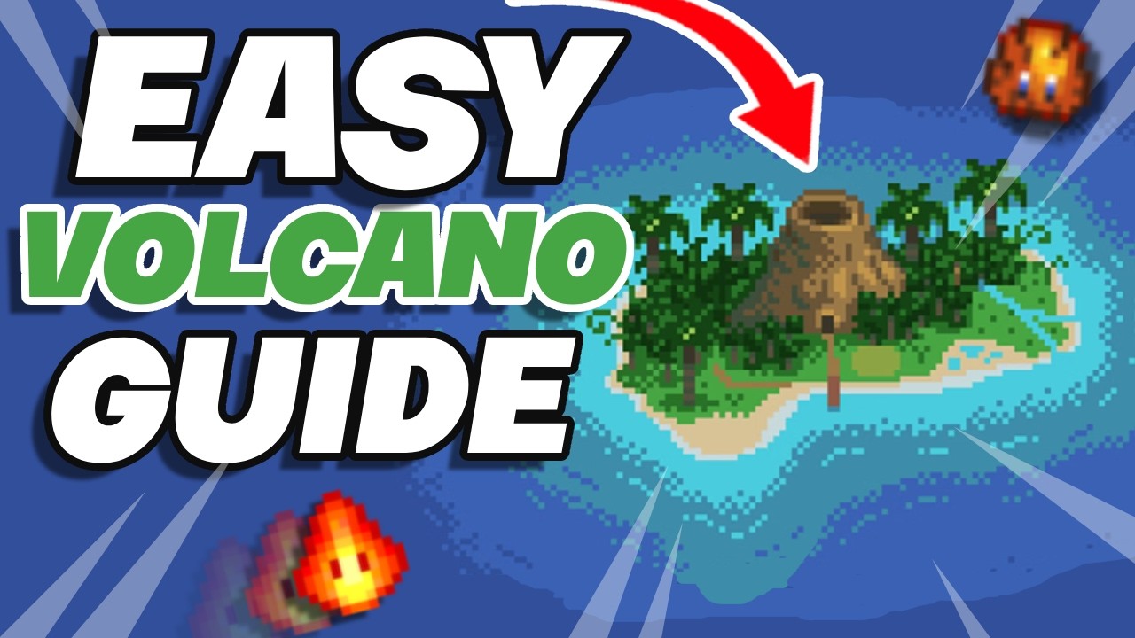 How to beat the VOLCANO DUNGEON in 7 simple steps in Stardew Valley!