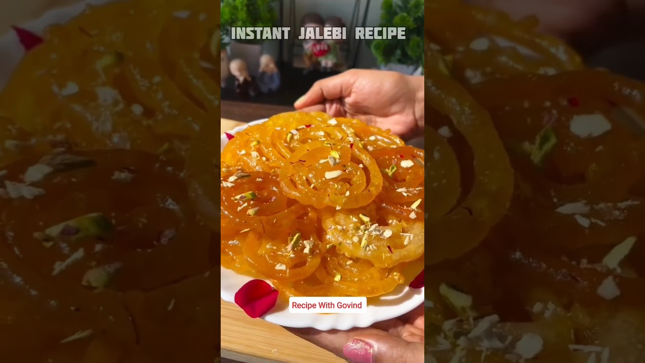 Instant Jalebi Recipe | Crispy & Juicy Jalebi Without Fermentation #jalebi