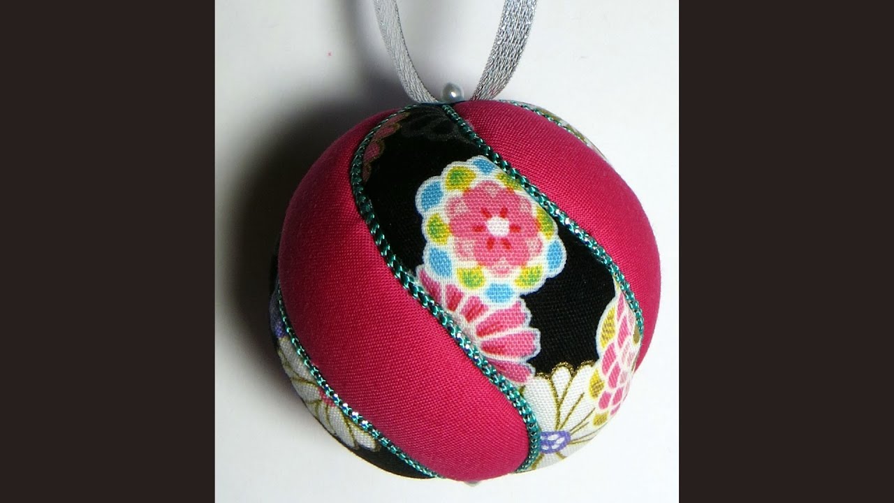 How to Make a Swirl Kimekomi (Tucked Fabric) Ornament Tutorial