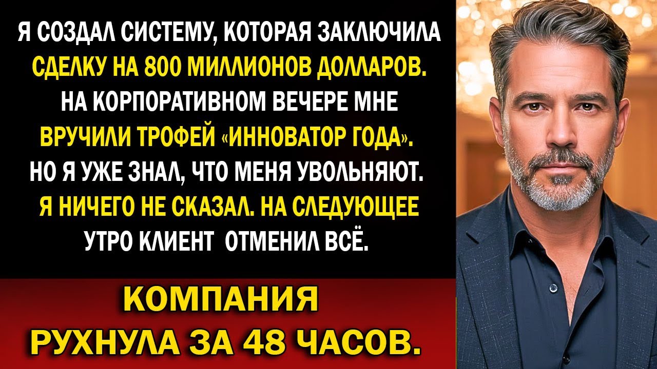 «Меня уволили сразу после того, как я закрыла сделку на 800 млн — и их крах сказал всё за меня