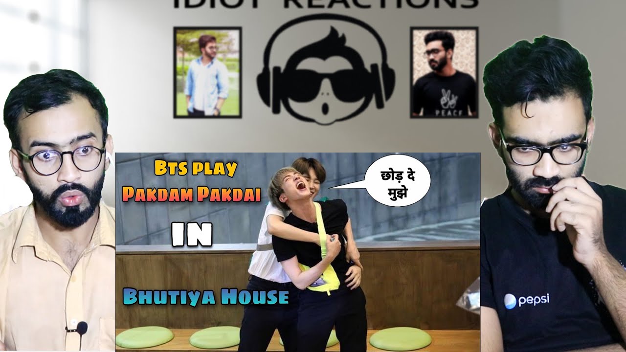 Pakistani Reaction on BTS play pakram pakdai in Bhutiya house // Hindi dubbing // bts run ep 87