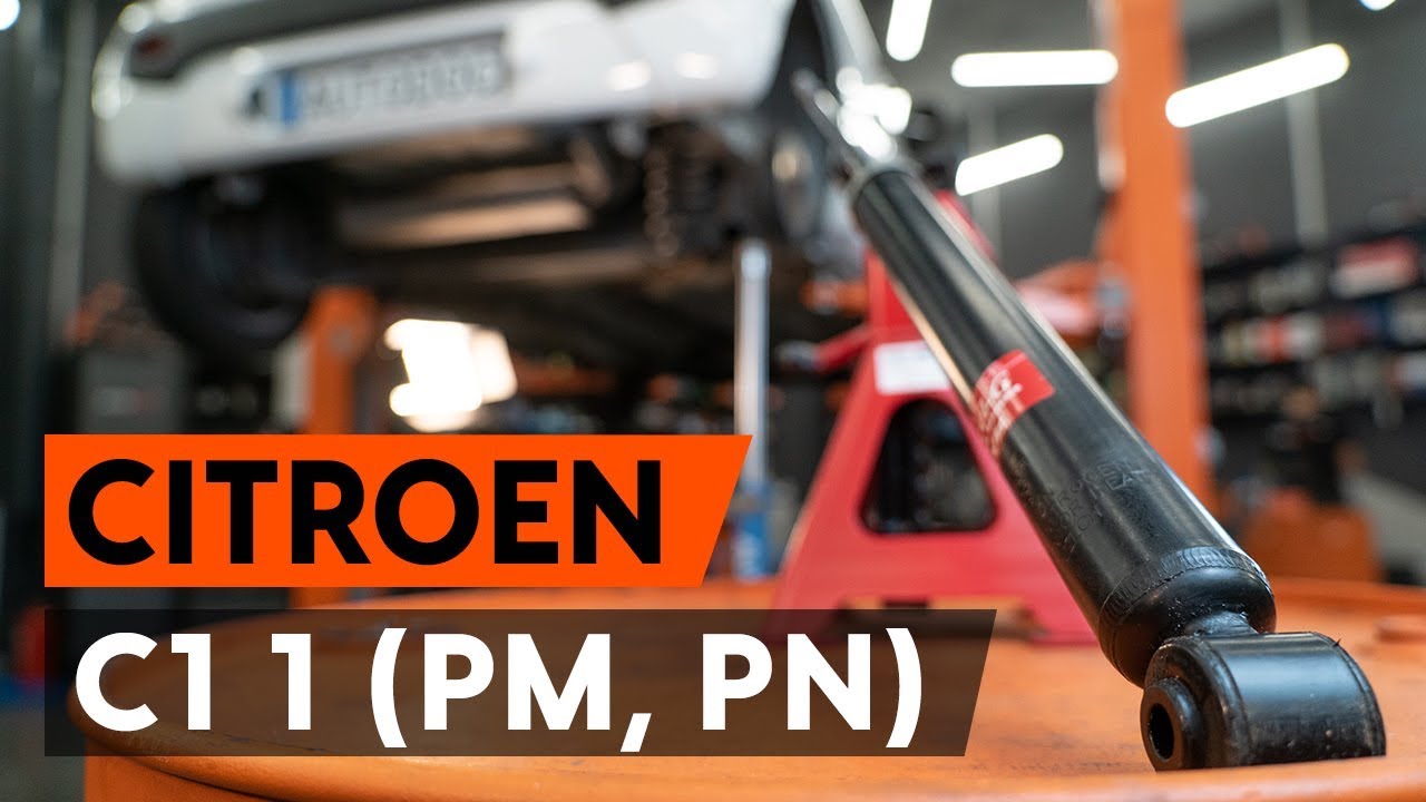 Så byter du stötdämpare bak på CITROEN C1 (PM, PN) [AUTODOC-LEKTION]