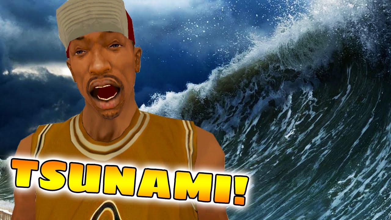 TSUNAMI EN GTA SA !!! 🐟🏄‍♂️