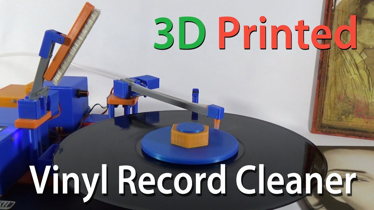 3d printed Vinyl record cleaning machine / DIY Plattenwaschmaschine