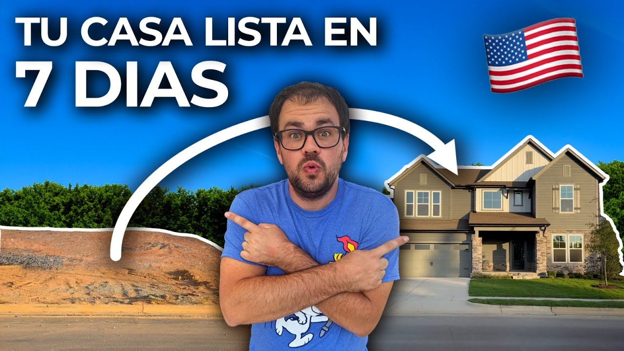 ¿COMO se CONSTRUYEN casas en ESTADOS UNIDOS? Construcción en SECO y con MADERA