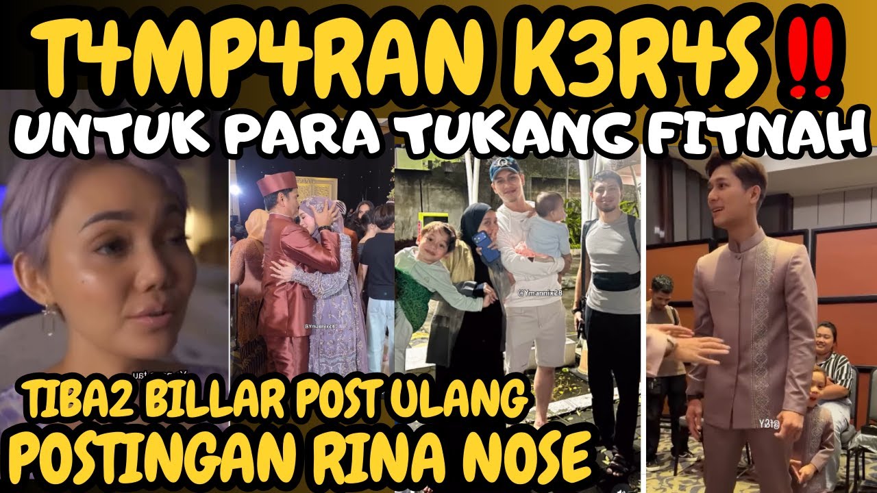 T4mparan K3ras untuk Para Pemfitnah, tiba2 suami Lesti Kejora, Billar post ulang Postingan Rina nose