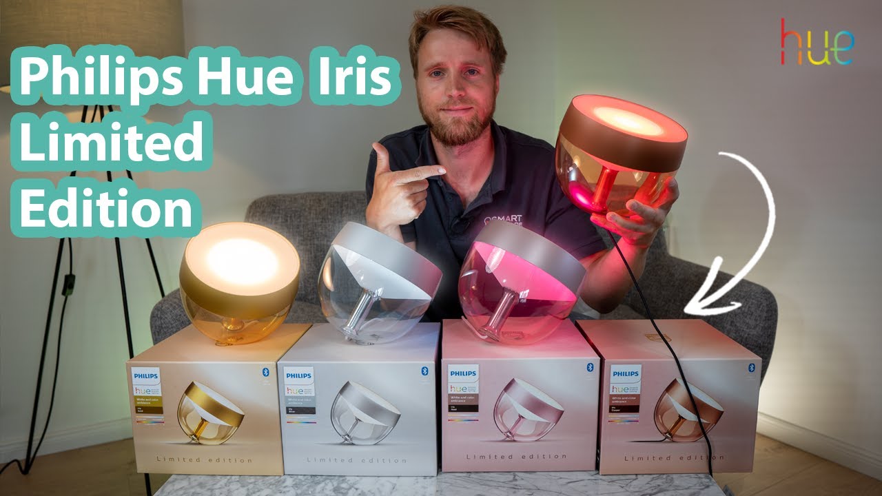 Ausgepackt: Alle Farben der Philips Hue Iris Limited Edition Gold, Rosé, Silber und Kupfer im Test
