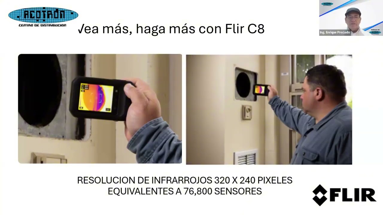MASTER CLASS - C8 Cámara Termográfica de bolsillo FLIR con 76,000 sensores