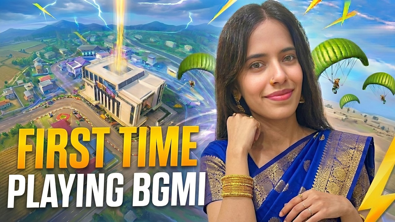 Playing BGMI for the first time.