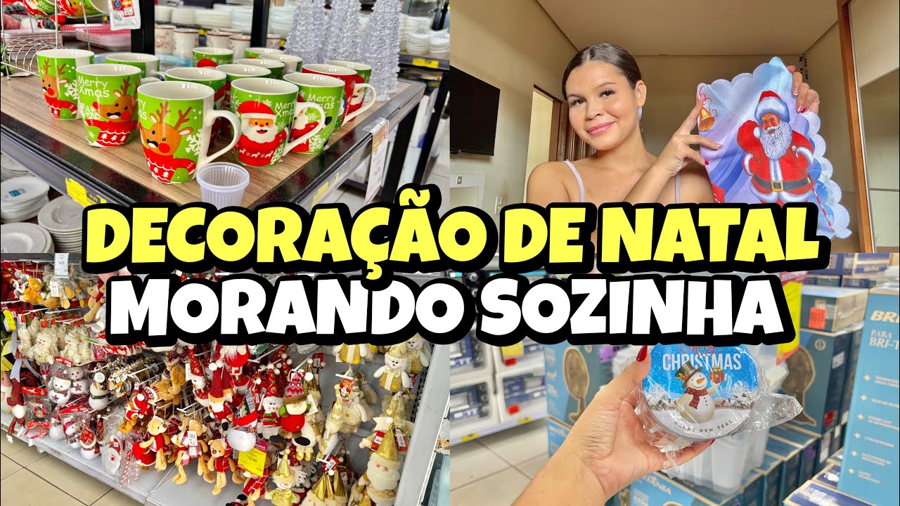 VLOG: DECORANDO CASA PARA O NATAL MORANDO SOZINHA 