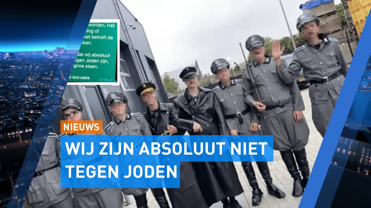 Als nazi verklede jongens maken excuses aan Urk