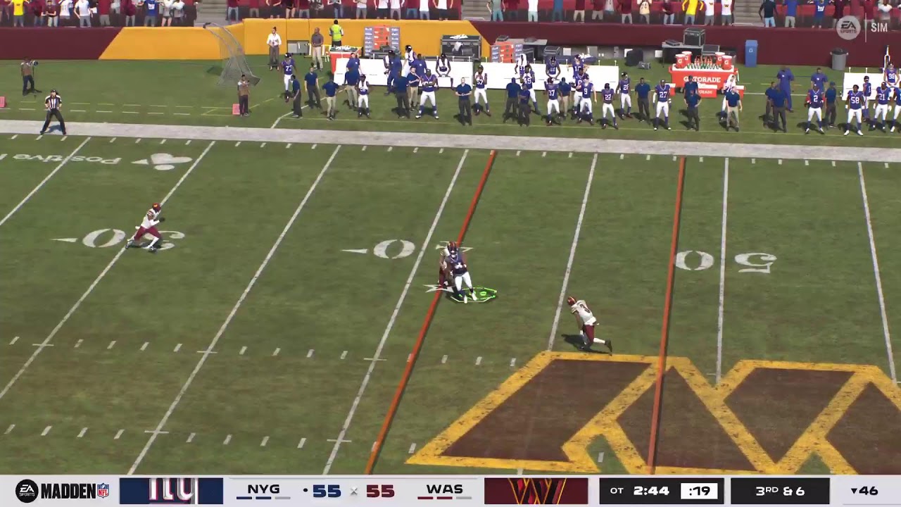 Commanders VS Giants Week 1 Simulation |Week 1| Madden 26 CPU #NFL
