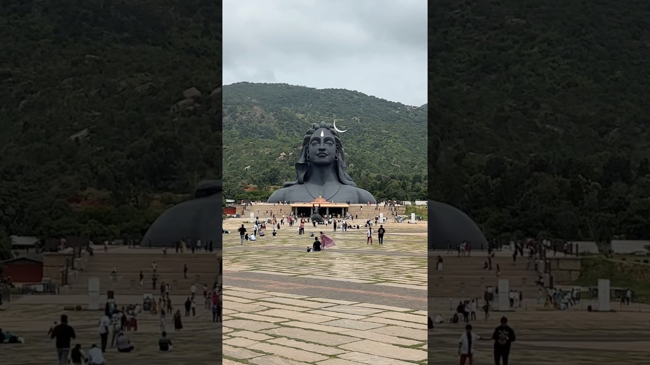📍Adiyogi Shiva Statue Chikkaballapur | Har Har Mahadev 🔱 ❤️ #harharmahadev #lordshiva #adiyogi