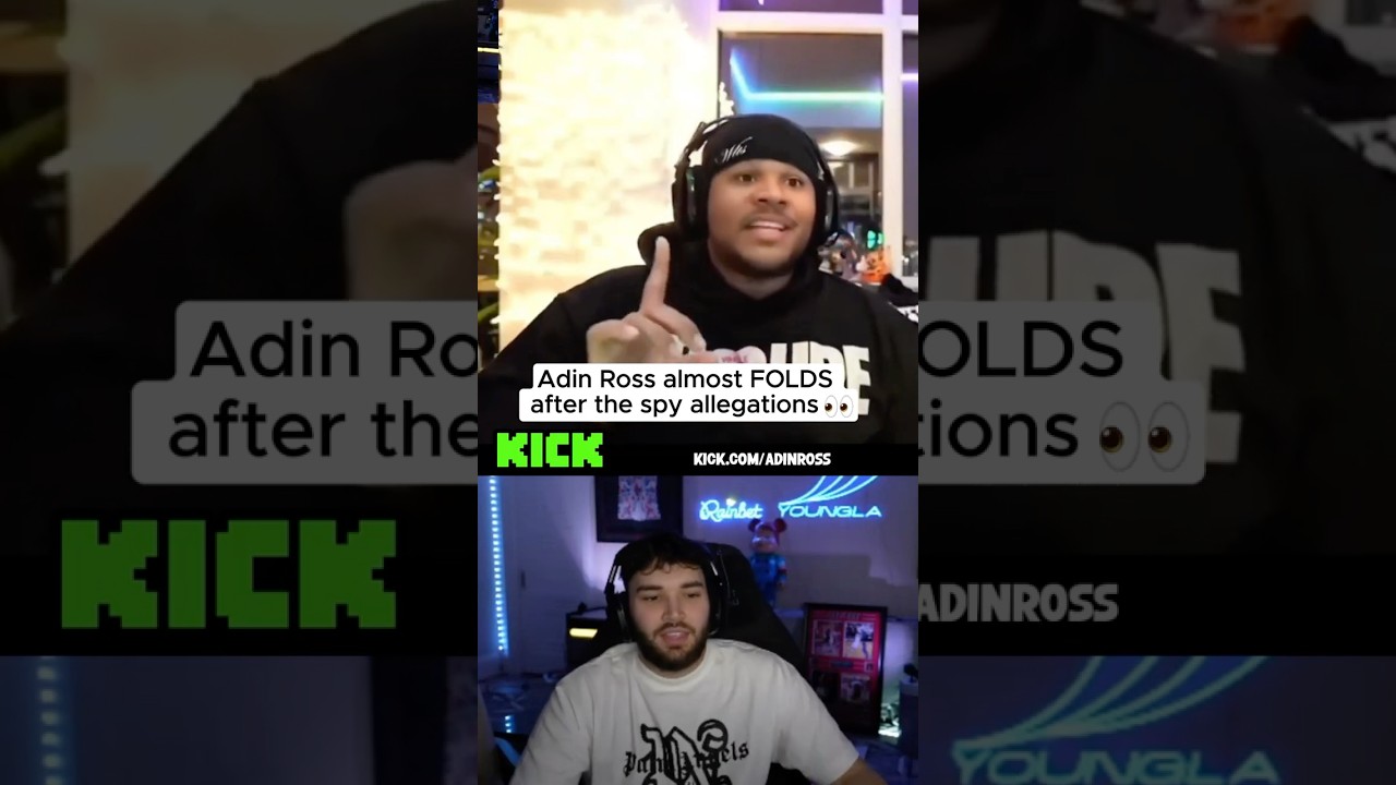 Adin Ross almost FOLDS after the spy allegations 👀 #fyp #adinross #fanum #viral #spy