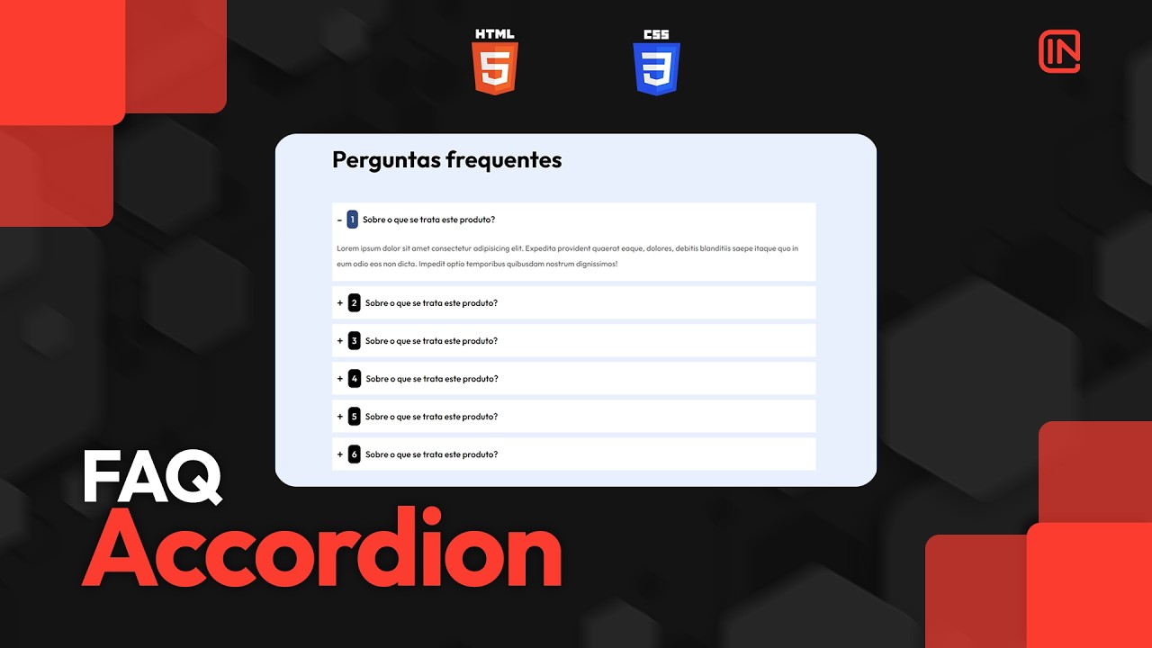 Como criar um FAQ Acordeom estiloso com HTML e CSS