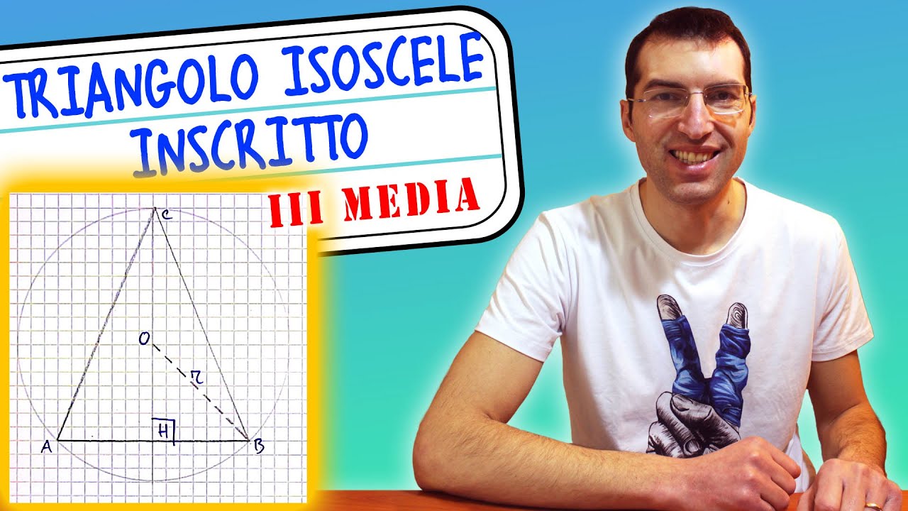 Triangolo isoscele inscritto in una circonferenza: perimetro e area - 3ª Media [Tutorial genitori]
