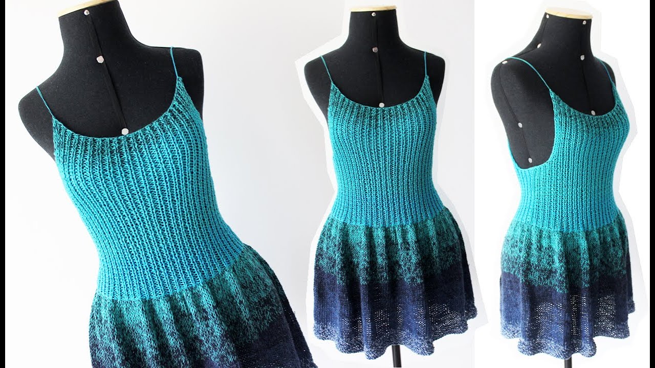 Vestido Mediterrânico de Tricô ✿ Passo a Passo no Tricô #251