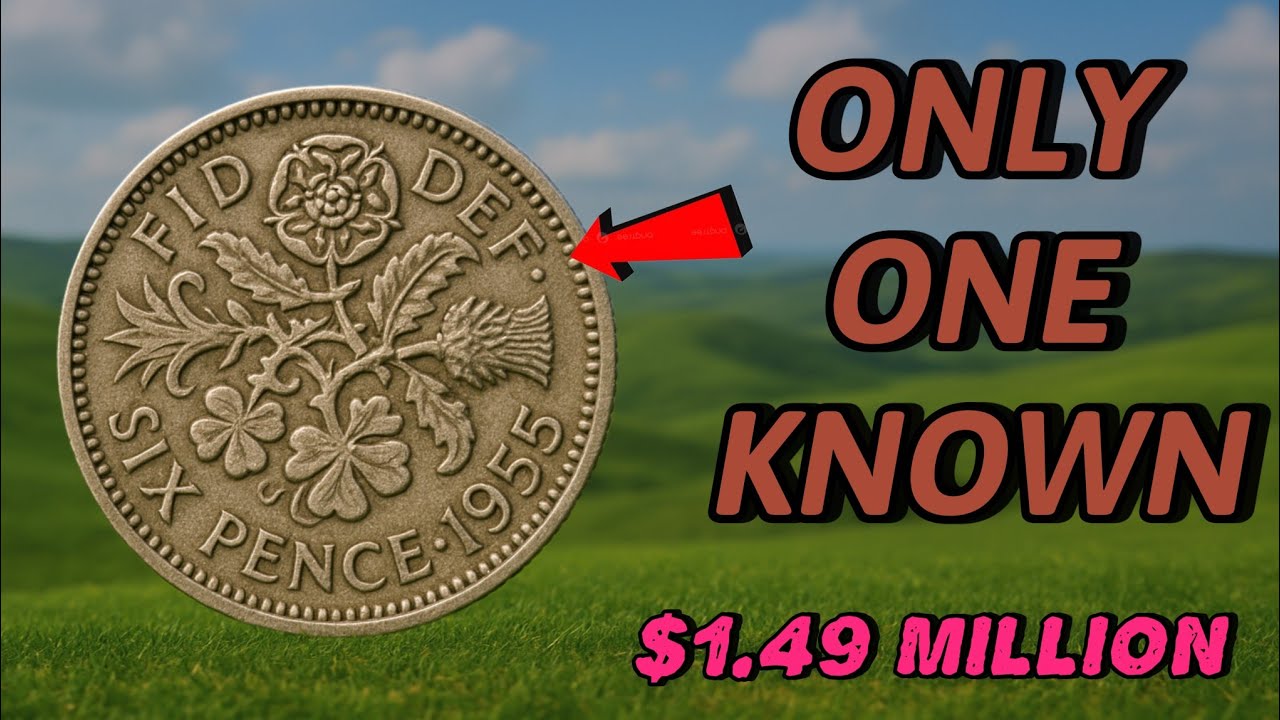 Most Valuable 1955 Sixpence Coin of the United Kingdom  Worth Big Money! Rare British Treasure! 