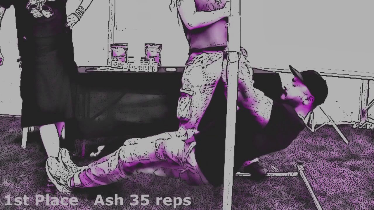 Vegan Summer Festival 2018: Inverted Row and Push-up Contests.