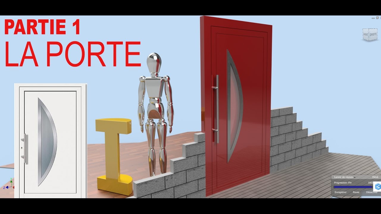 Tuto-76--A Inventor Modéliser une porte à partir d'une photo(débutant)