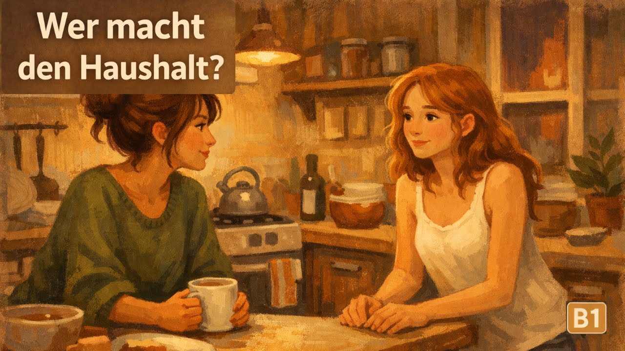 Deutsch Hörverstehen üben: Haushalt & Alltag | B1