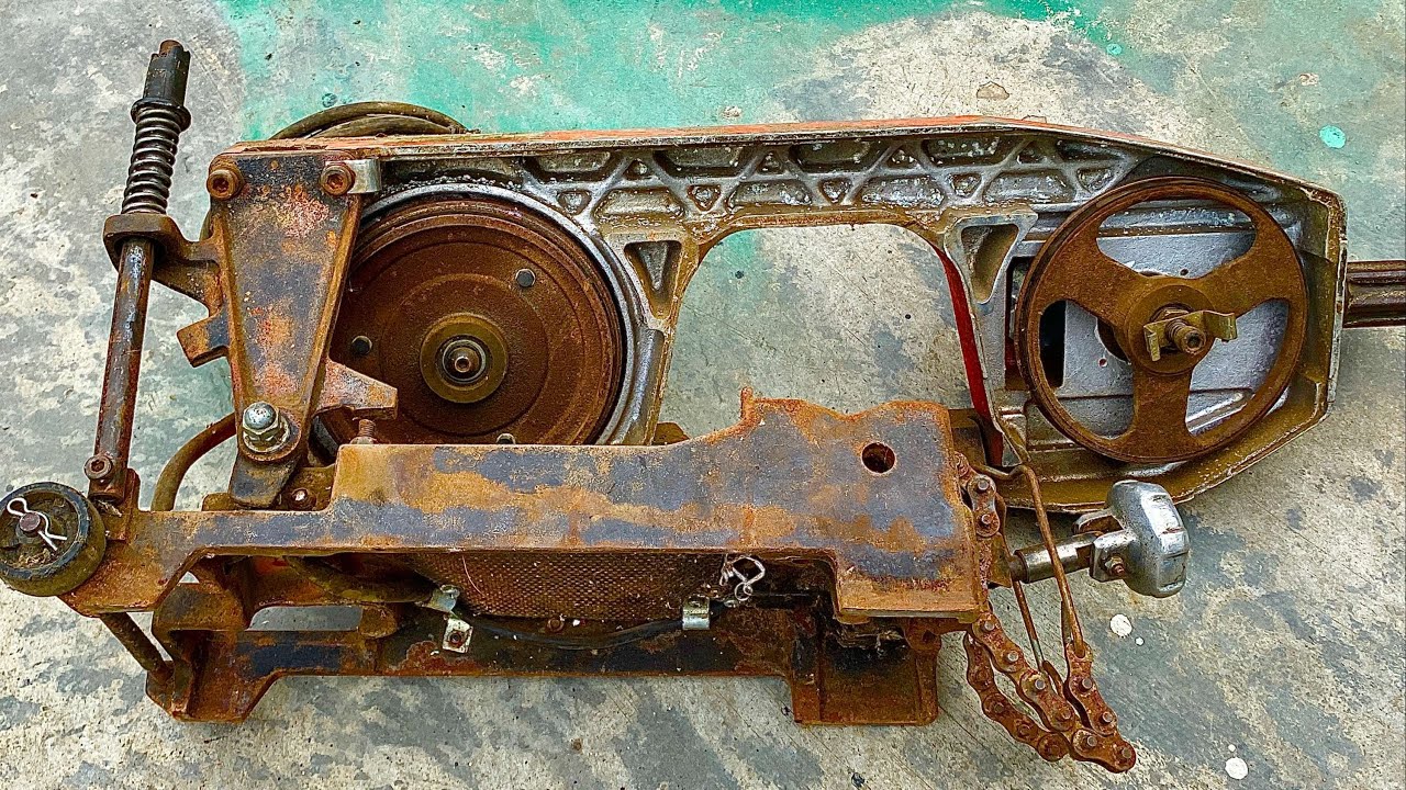 Restoration of old 120 ASADA circular iron cutter | Restore the old 120 ASADA circular metal cutter