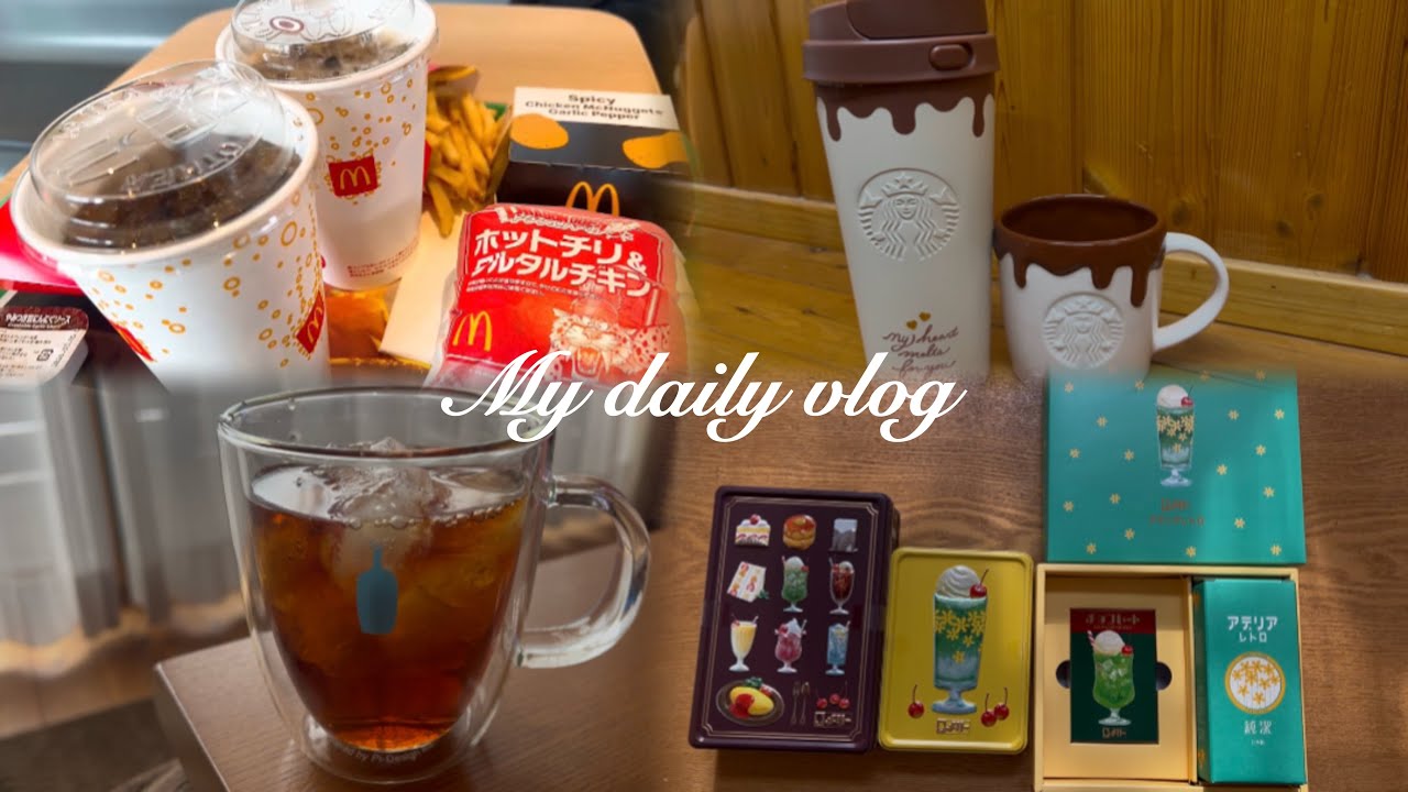【vlog】冬の日常⛄鍋と編み物とコーヒーと🍲チョコレート購入✨Daiso購入品紹介🧺
