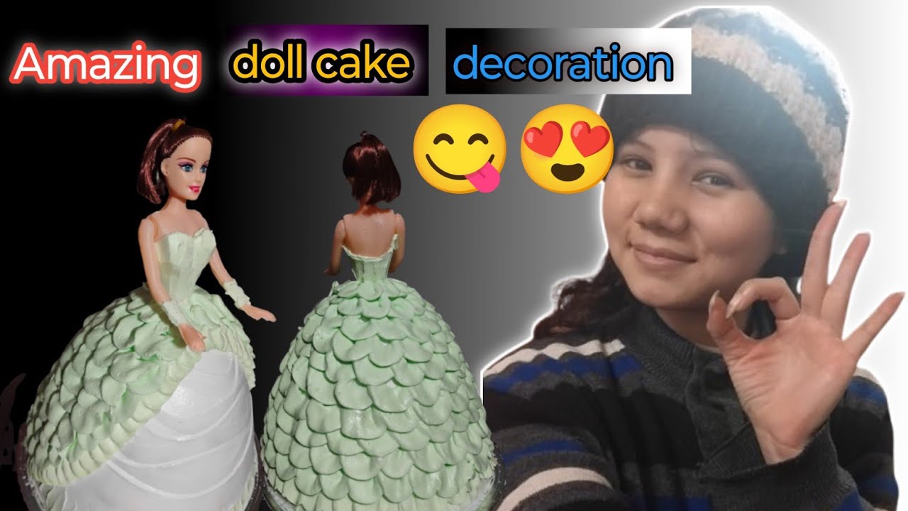 Cake ideas design doll cake easy step ❤️ ak baar aap bhi try Karo 🫵